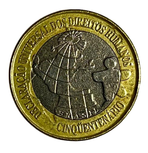 コレクション Coin 1998 Brazil Human rights Moeda 1 Real Brasil 1998 Cinquentenário Direitos Humanos : Amazon